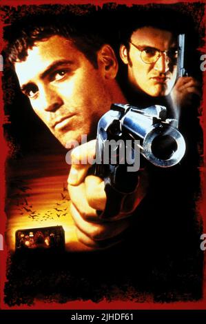 GEORGE CLOONEY, QUENTIN TARANTINO, FROM DUSK TILL DAWN, 1996 Stock Photo