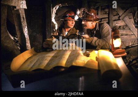 MICHAEL J. FOX, CHRISTOPHER LLOYD, BACK TO THE FUTURE PART III, 1990 Stock Photo