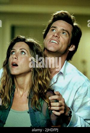 JENNIFER ANISTON, JIM CARREY, BRUCE ALMIGHTY, 2003 Stock Photo