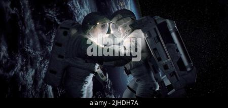 SANDRA BULLOCK, GEORGE CLOONEY, GRAVITY, 2013 Stock Photo