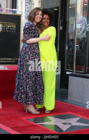 LOS ANGELES - JUL 15:  Vanessa Bayer, Jenifer Lewis at the Jenifer Lewis Ceremony on the Hollywood Walk of Fame on July 15, 2022 in Los Angeles, CA Stock Photo