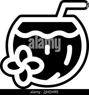 Beverages coconut drink . Stock Vector