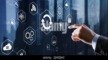 Update Software Application and hardware upgrade concept 2022 Stock Photo
