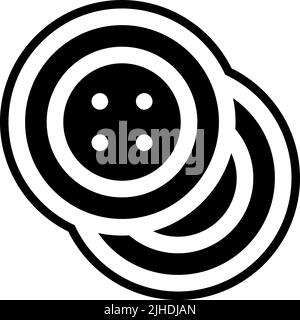 Diy and crafts buttons . Stock Vector
