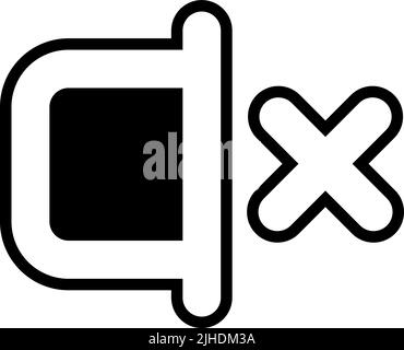 General user interface silence . Stock Vector