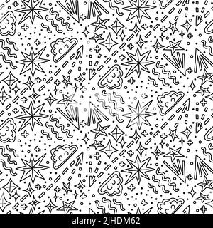 Abstract hand drawn seamless pattern Stock Vector