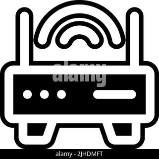 Home stuff router . Stock Vector