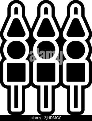 Japanese food oden . Stock Vector