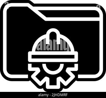 Engineering data processing . Stock Vector