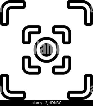 Photo editing focus . Stock Vector