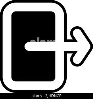 General user interface exit . Stock Vector