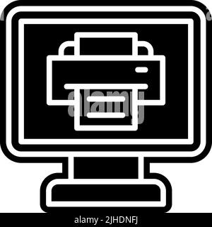 Printing software . Stock Vector