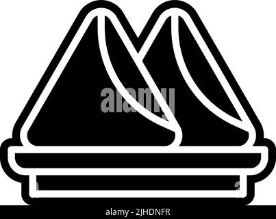 Holi samosa . Stock Vector