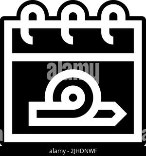 Scrum development calendar . Stock Vector