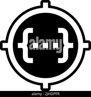 Scrum development target . Stock Vector