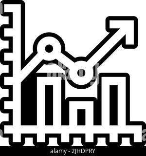 Scrum development graph . Stock Vector