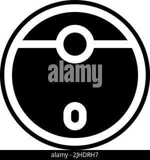Smart home robot vacuum cleaner . Stock Vector