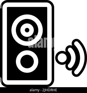 Smart home speaker . Stock Vector