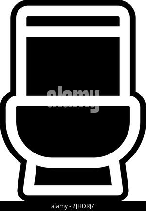 Smart home toilet . Stock Vector