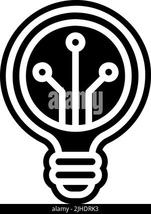 Smarthome light bulb . Stock Vector