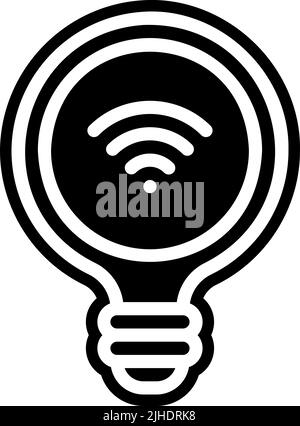 Smarthome light bulb . Stock Vector