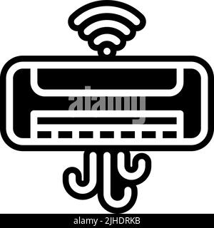 Smarthome air conditioning . Stock Vector