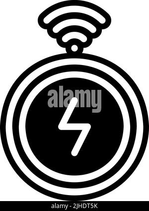 Smarthome wireless charging . Stock Vector