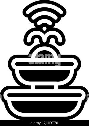 Smarthome fountain . Stock Vector