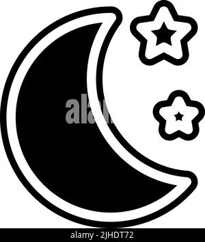 Mystical Night Sky Background Half Moon Stock Vector (Royalty Free)  408109498