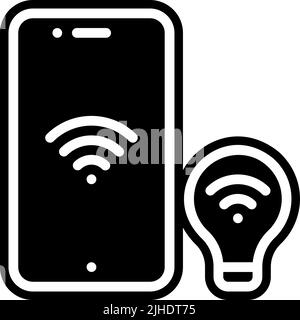 Smarthome smart bulb . Stock Vector