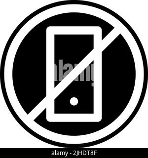 Spa no mobile phone . Stock Vector