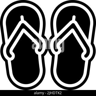 Summer flip flops . Stock Vector