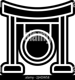 Temples gong . Stock Vector