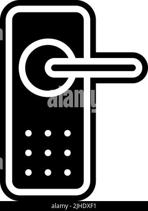 Smarthome door lock . Stock Vector