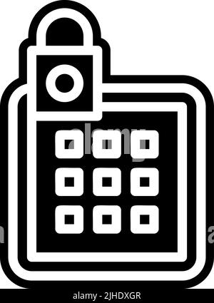 Smarthome password . Stock Vector