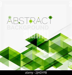 Abstract geometric background. Modern overlapping triangles. Unusual color shapes for your message. Business or tech presentation, app cover template Stock Vector