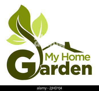 Green garden isolated icons home gardening tools and plants vector Stock Vector