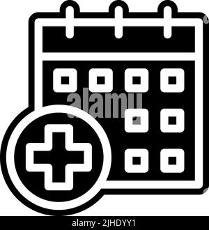 Vaccination appointment . Stock Vector