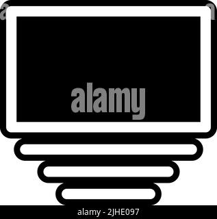 Web application layout . Stock Vector