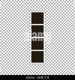 Instant photo frame isolated on transparent background. Vector illustration Stock Vector