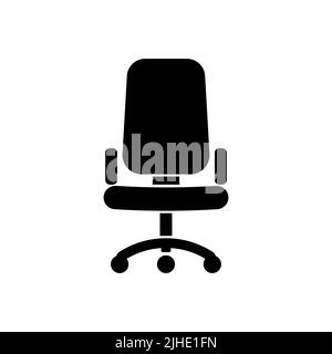 Office chair icon isolated on white background. Vector illustration Stock Vector