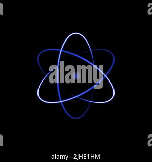 Atom symbol, abstract vector illustration Stock Vector