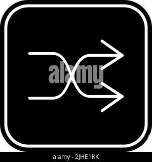 The essentials shuffle . Stock Vector