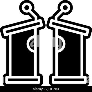 Vaccine debate . Stock Vector