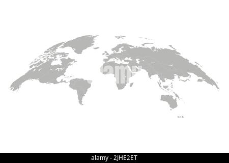 World map vector illustration. 3D globe world map isolated on white background Stock Vector