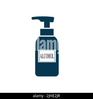 Alcohol spray icon isolated on white background. Vector illustration Stock Vector