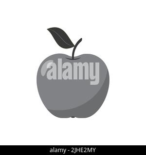 Apple icon isolated on white background. Vector illustration Stock Vector