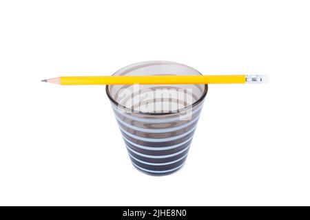 Pencils in the pencil holders. Stock Photo