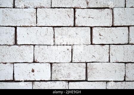 White bricks that may be part of the house's walls can be used as a background image in product advertising. Stock Photo
