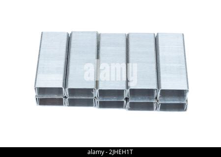 Staples isolated on white background Stock Photo
